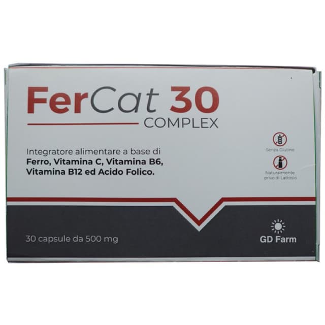Fercat 30 Complex Vitamina C + Complesso vitaminico B – 30 capsule