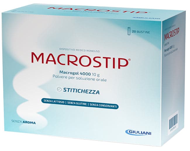 Macrostip – 20 bustine di polvere Macrogol