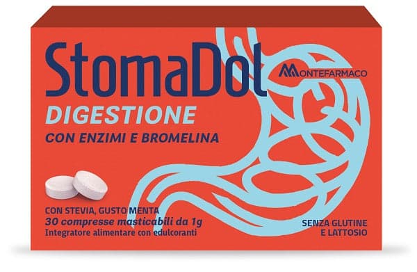 Stomadol Digestione Bromelina + Finocchio – 30 Compresse Masticabili