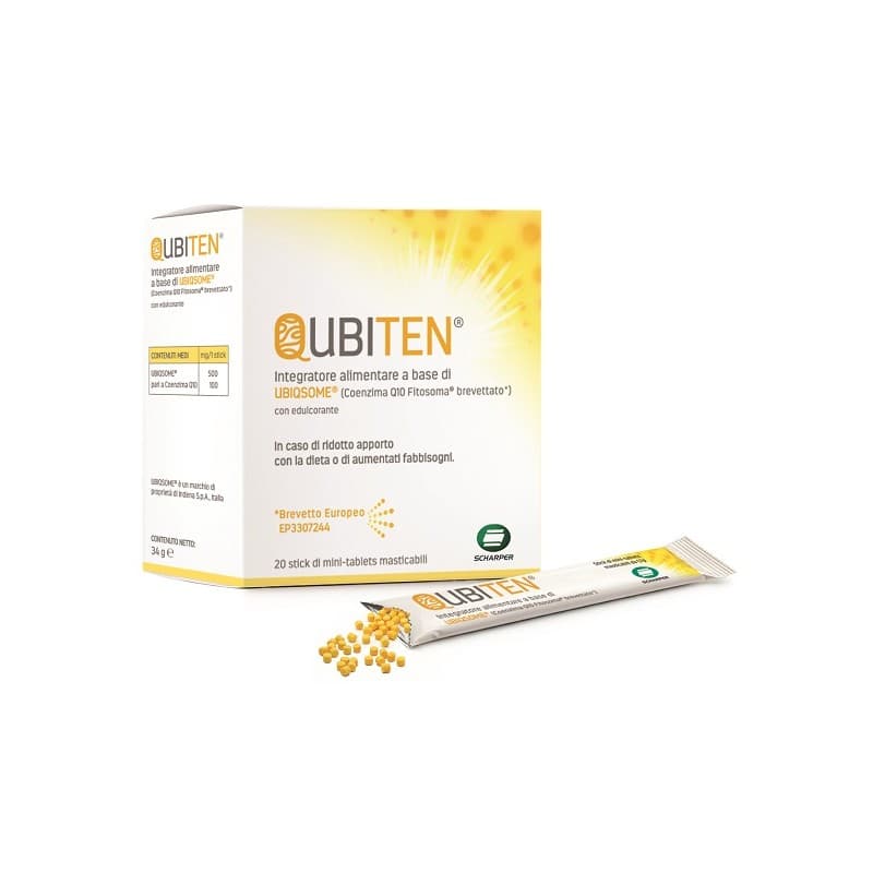 Qubiten Minitablet – 20 stick con Coenzima Q10