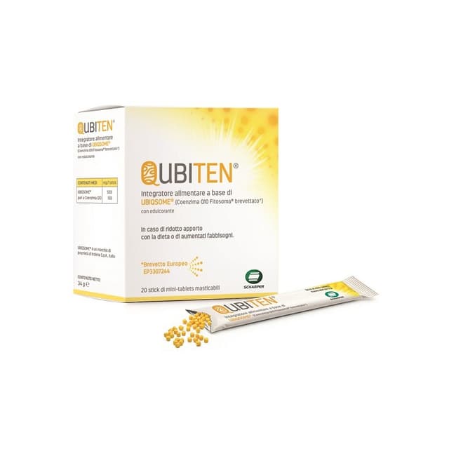 Qubiten Minitablet – 20 stick con Coenzima Q10