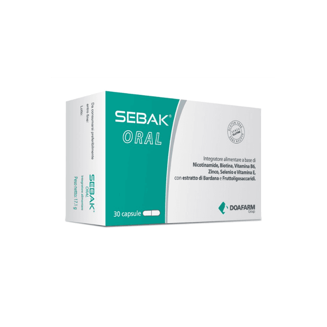Sebak Oral Complesso vitaminico B + Zinco – 30 capsule integratore