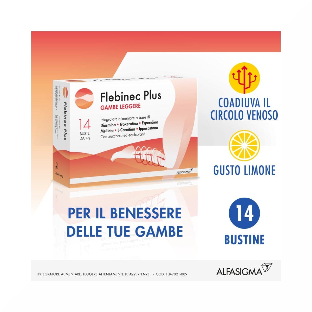 Flebinec Plus Rutina + Diosmina – 14 bustine