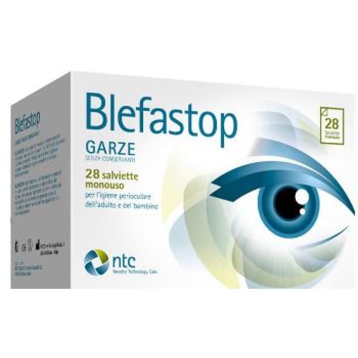 Blefastop – Salviette per l'igiene oculare in cotone, 28 pezzi