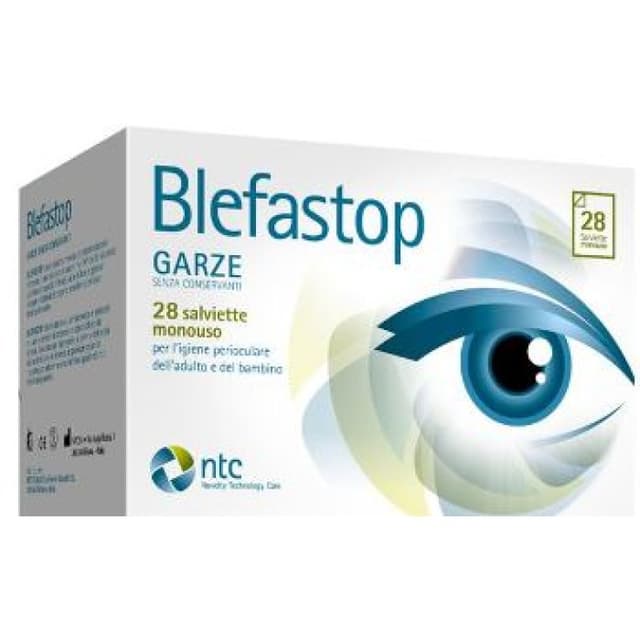 Blefastop – Salviette per l'igiene oculare in cotone, 28 pezzi