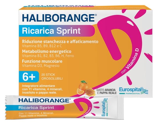 Haliborange Sprint Magnesio + Ferro – Ricarica 40 g