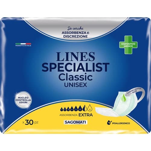 Lines Specialist Classic Extra Anatomici – 30 pezzi