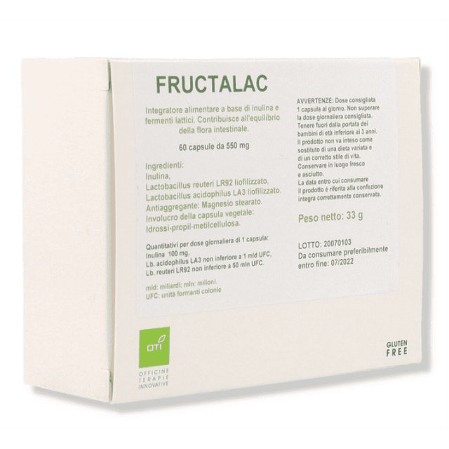 Fructalac Inulina + Fermenti lattici probiotici – 60 capsule
