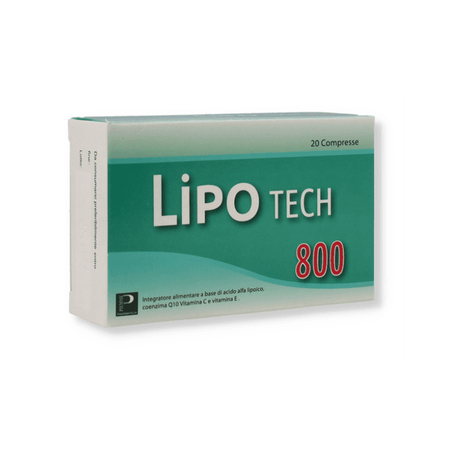 Lipotech 800 Acido alfa lipoico 800 mg + Vitamina C – 20 compresse