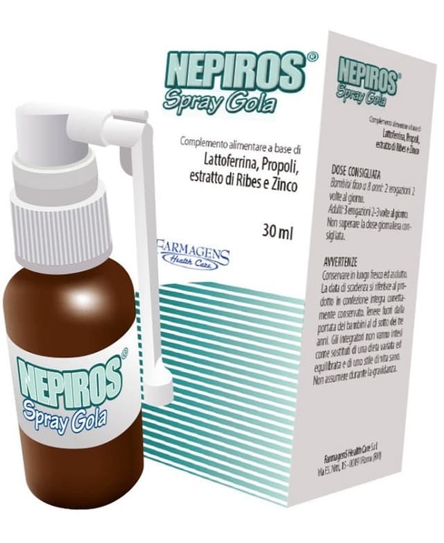 Nepiros Spray Gola Lattoferrina + Propoli – 30 ml