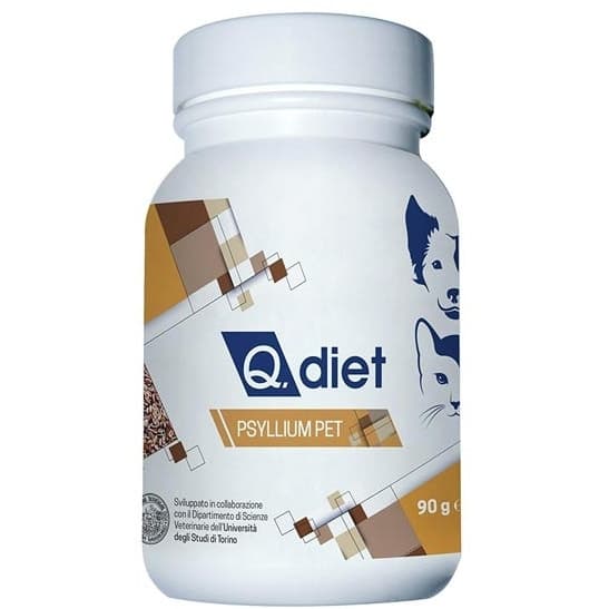 Q Diet Psyllium Pet – 90 g polvere