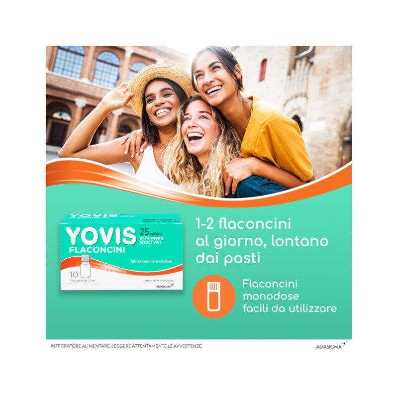 YOVIS Fermenti lattici probiotici – 10 fiale da 10 ml