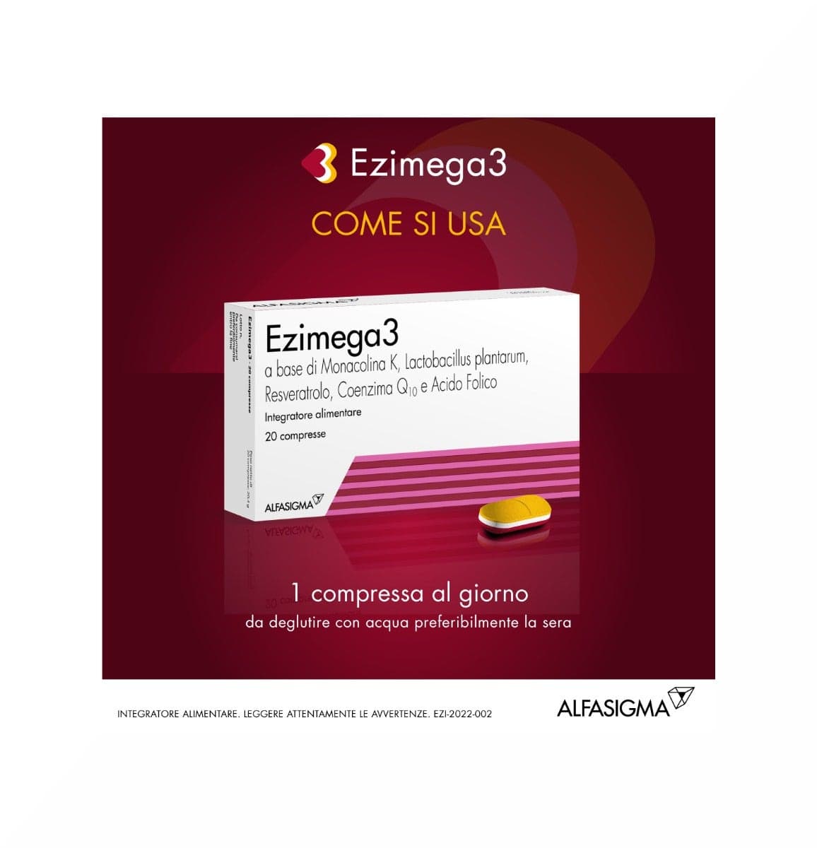 Ezimega 3 Omega-3 EPA e DHA – 20 compresse