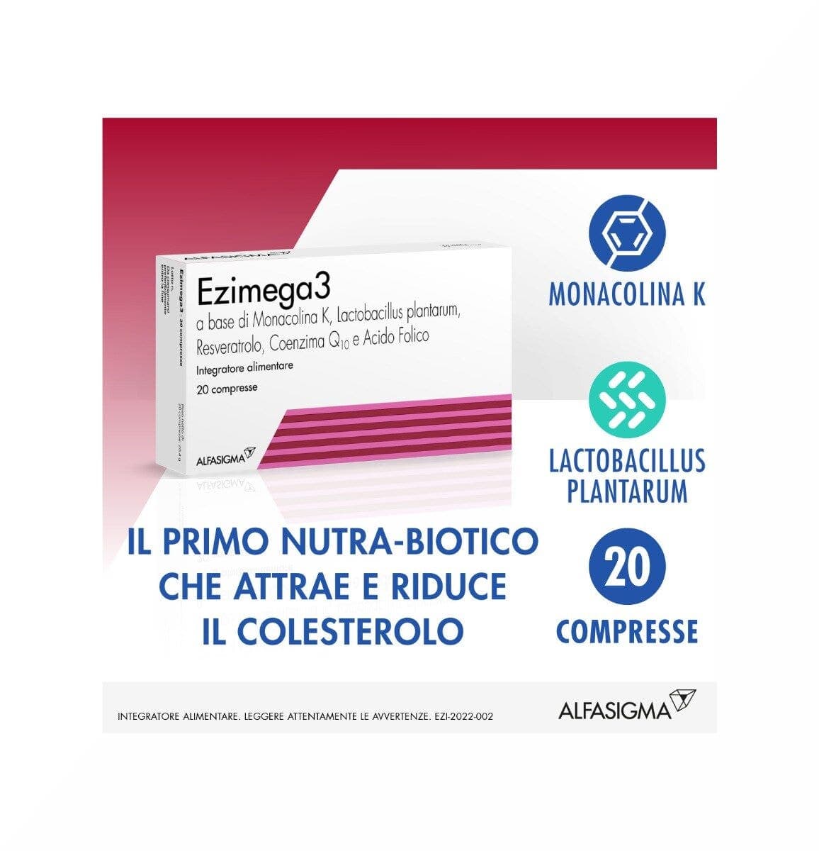 Ezimega 3 Omega-3 EPA e DHA – 20 compresse