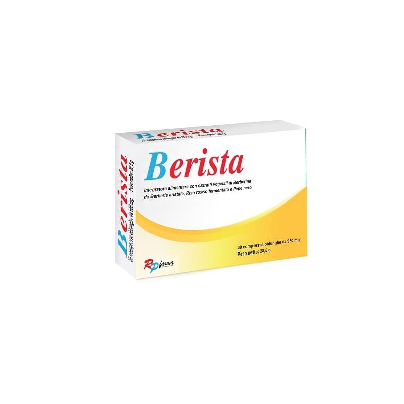 Berista Berberina 500 mg + Riso rosso fermentato – 30 compresse rivestite