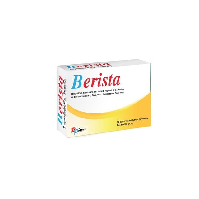 Berista Berberina 500 mg + Riso rosso fermentato – 30 compresse rivestite