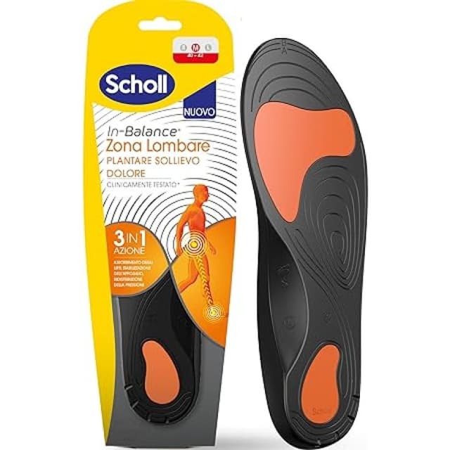 Solette Scholl per la Parte Bassa della Schiena, Taglia M – 1 Paio