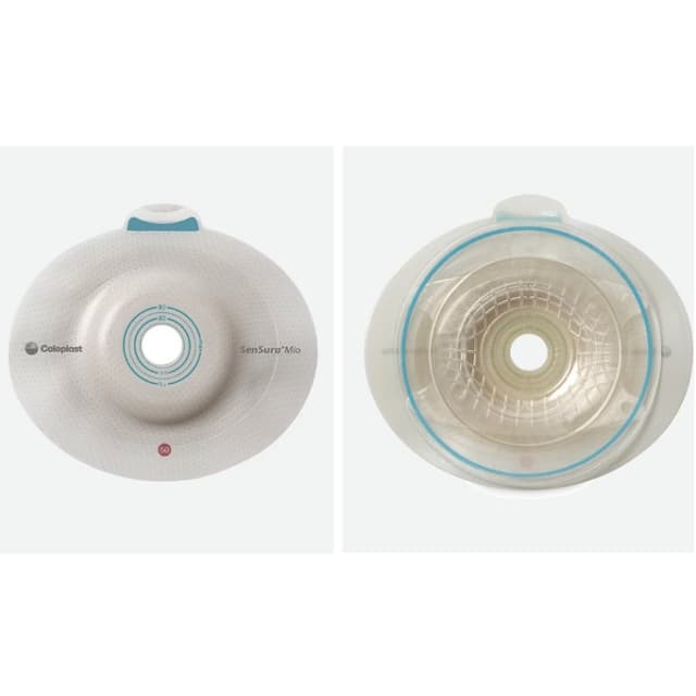 Piastra base Flex convessa 15–40 mm, anello 50 mm – Stomia