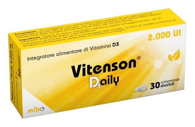 Vitenson Daily D3 2000 UI Vitamina D3 – 30 compresse