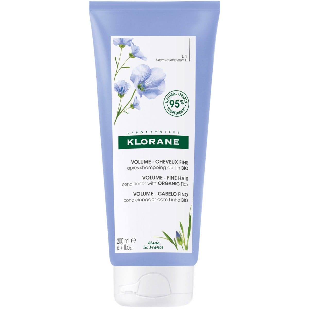 Klorane Balsamo Lino – 200 ml per capelli fini