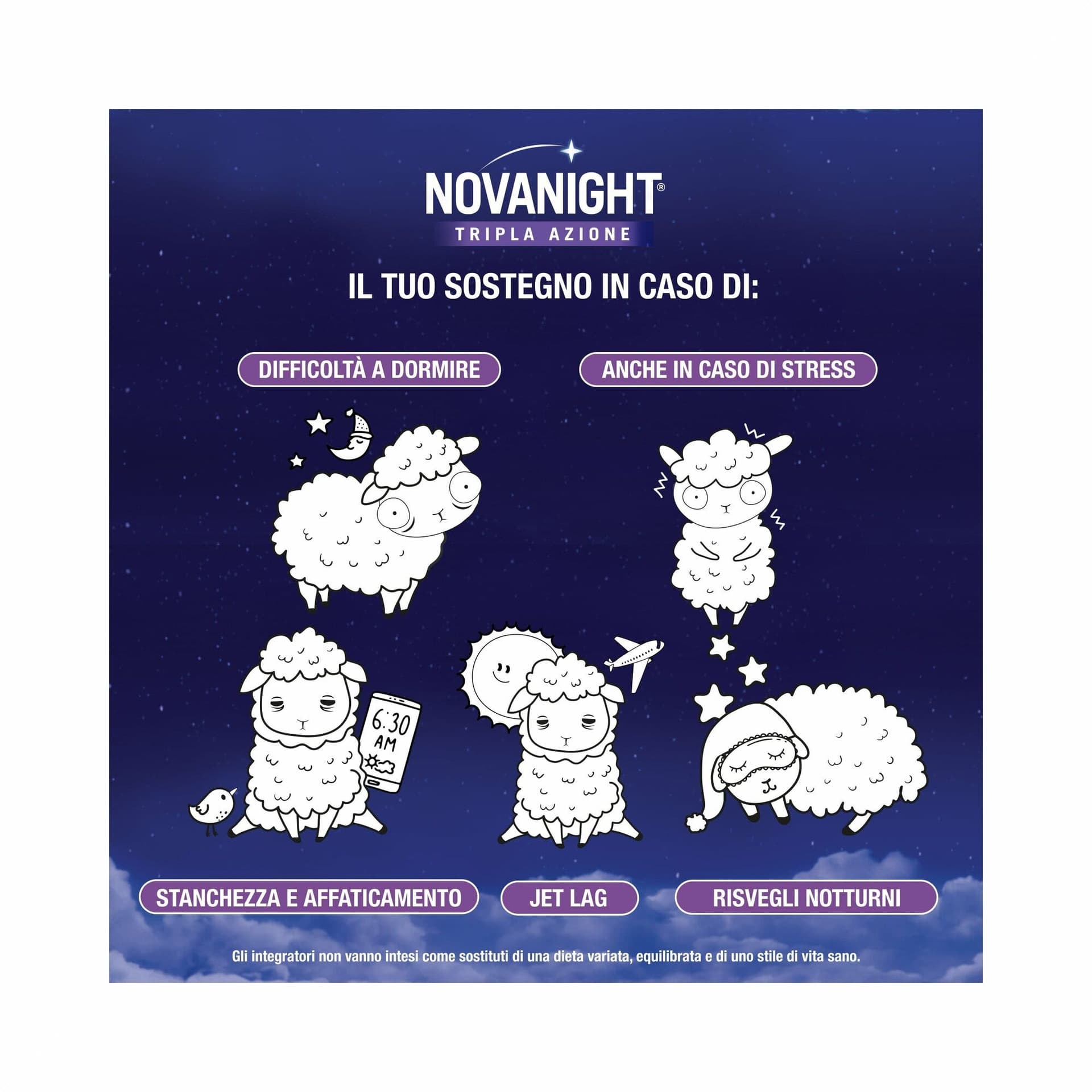 Novanight Bipacco Passiflora + Melissa – 60 compresse