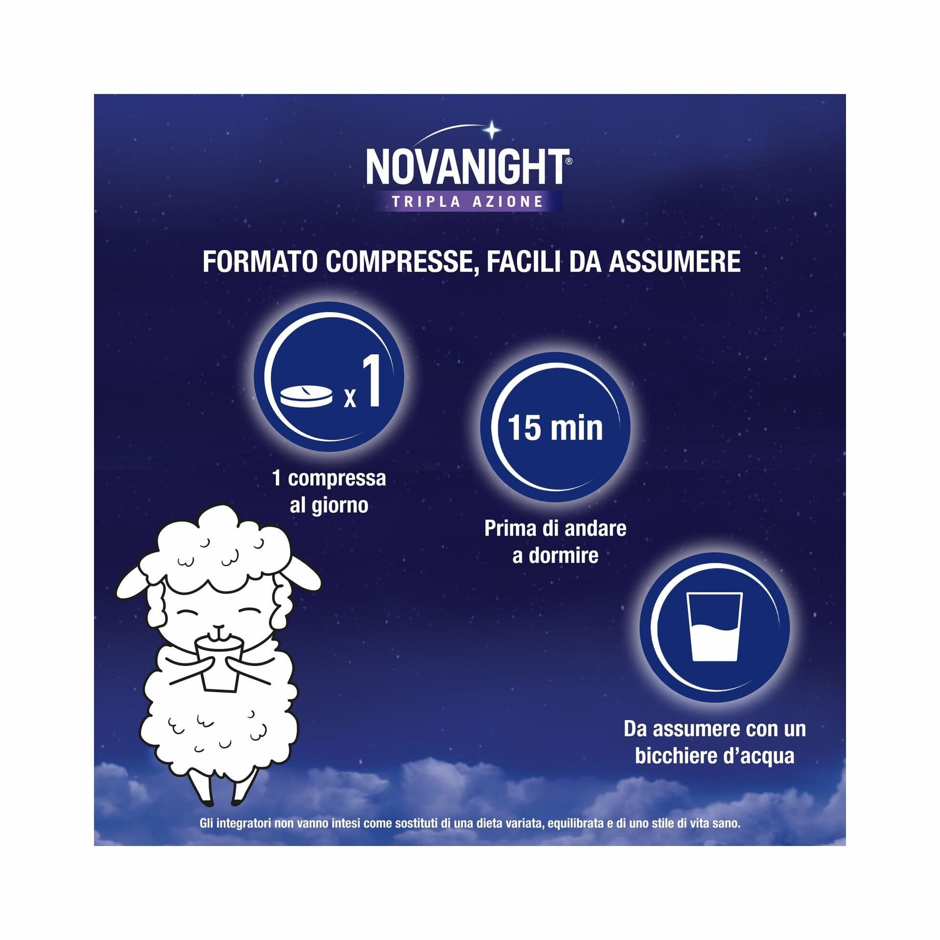 Novanight Bipacco Passiflora + Melissa – 60 compresse