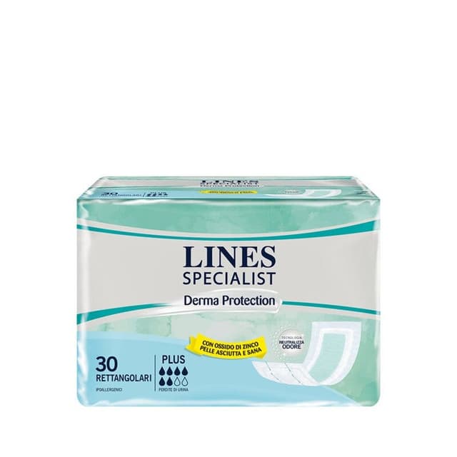 Lines Specialist Dermo rettangolare – Assorbenti incontinenza, 30 pezzi