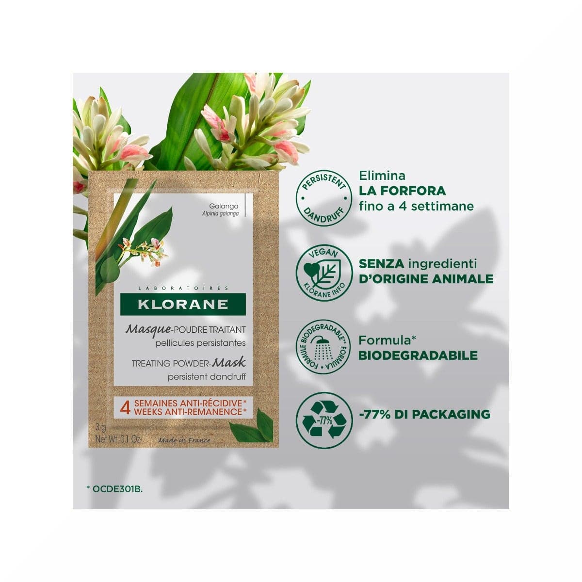 Klorane Shampoo-Maschera 2in1 – Capelli