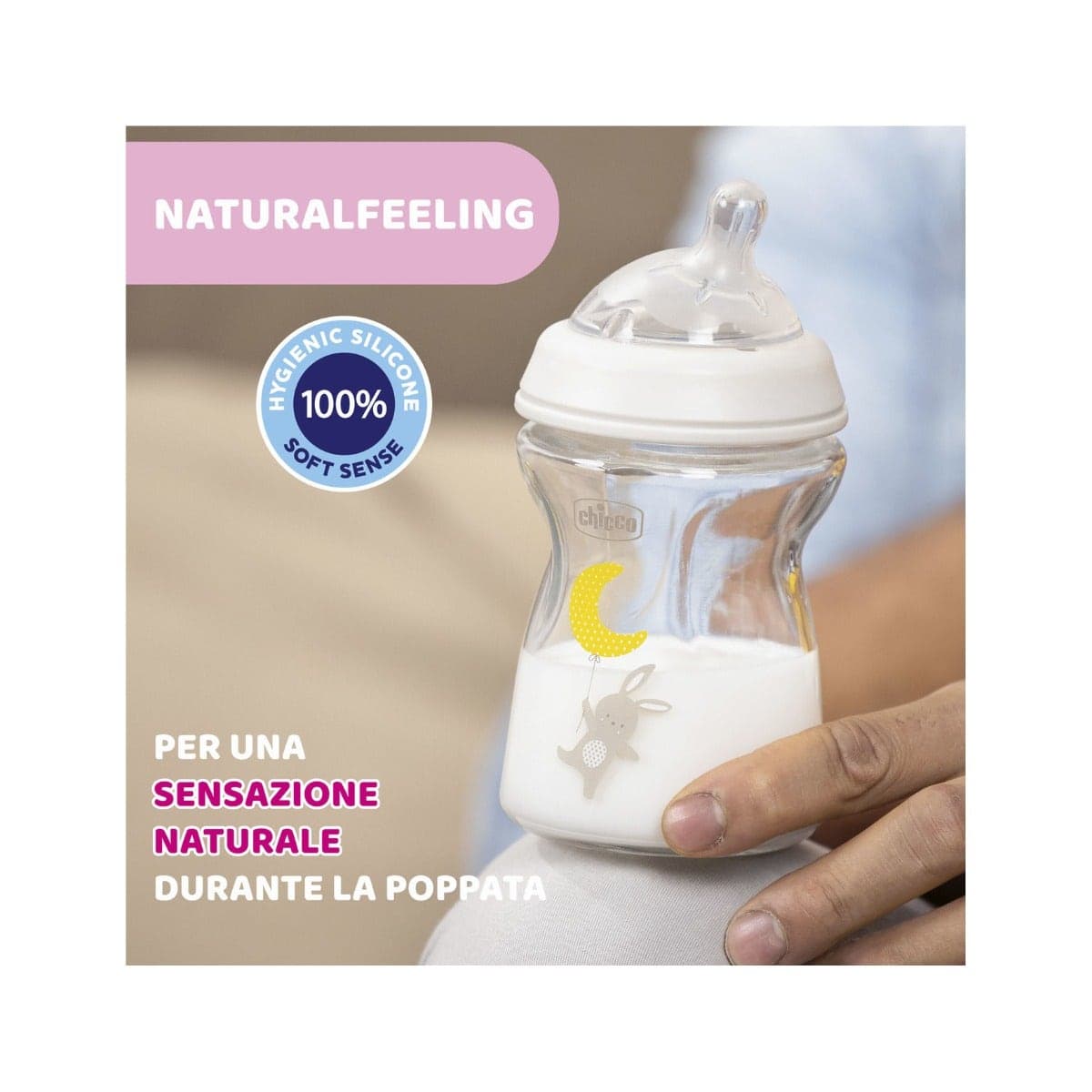Chicco Biberon Vetro 0M+ 250 ml