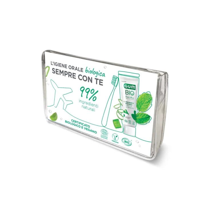 GUM Travel Kit Bio – Set da viaggio per l'igiene orale