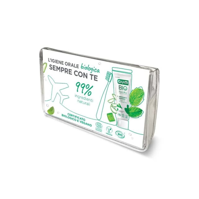 GUM Travel Kit Bio – Set da viaggio per l'igiene orale