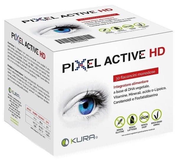 Pixel Active HD Vitamina B2 + Zinco – 30 Fiale Bevibili per gli Occhi