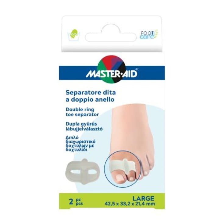 Footcare Separatore Doppio Dita Piedi Taglia L – 1 Pezzo