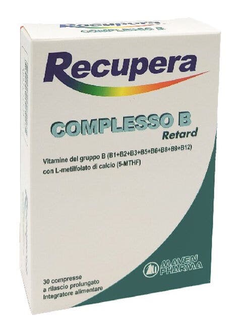 RECUPERA Komplexo B Complesso vitaminico B + Calcio – 30 compresse