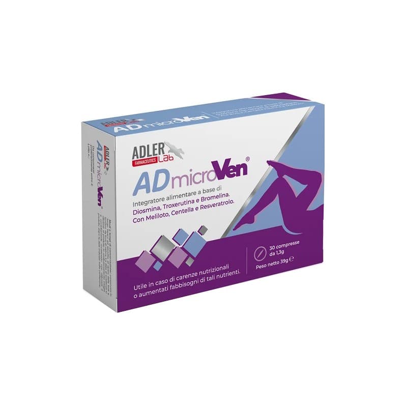 Admicroven Diosmina 1.000 mg + Bromelina – 30 compresse