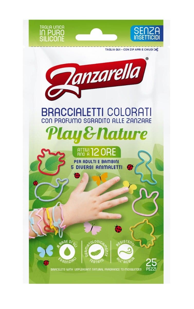 Zanzarella Play & Nat Braccialetto antizanzare – 25 pezzi