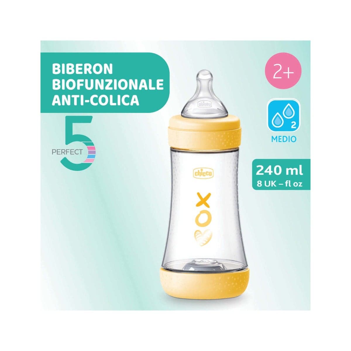 Chicco Ch Bib P5 – 240 ml silicone medicale