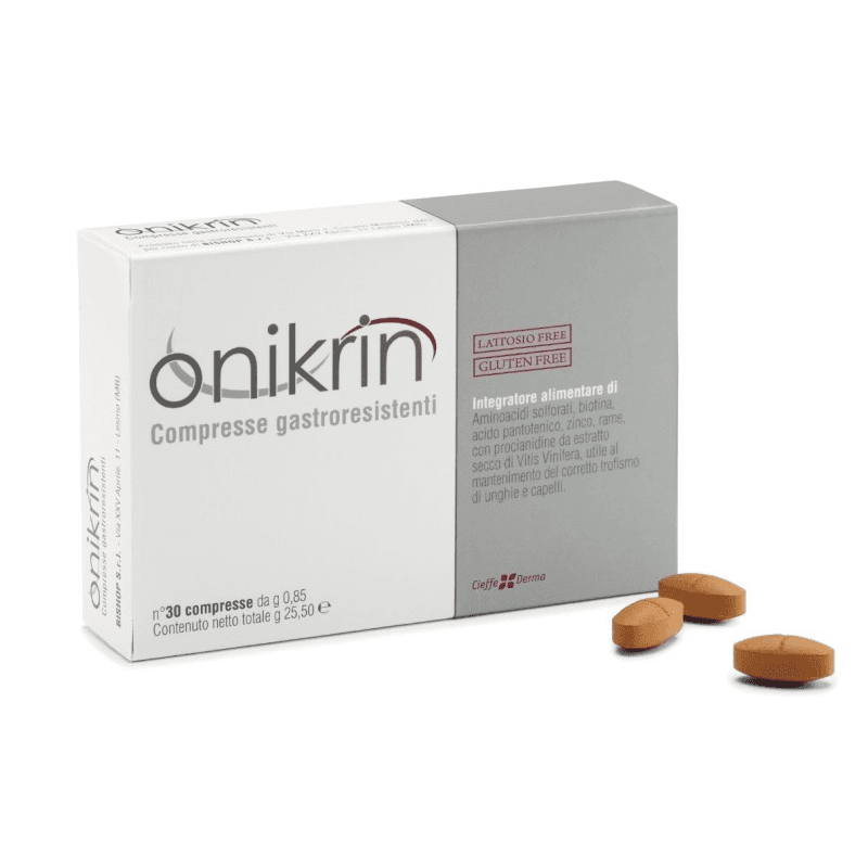 Onikrin L-metionina + L-cistina + Biotina – 90 compresse