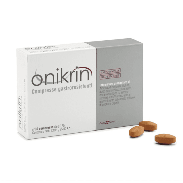 Onikrin L-metionina + L-cistina + Biotina – 90 compresse