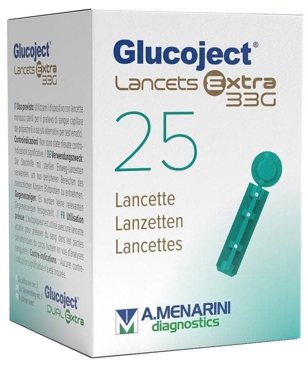 Glucoject Lancets EX G33 – 25 pezzi