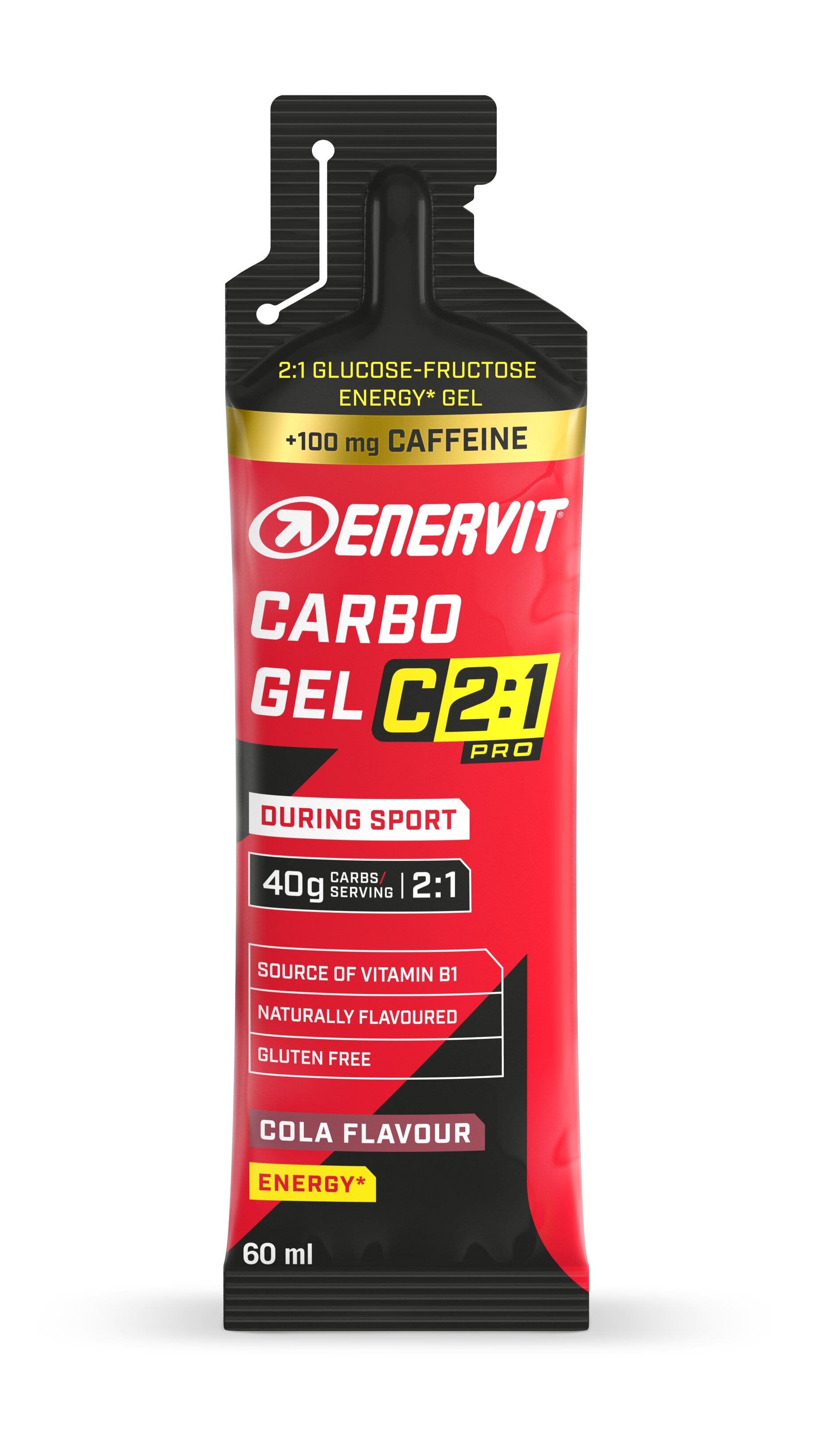Enervit C2:1 Carbo Gel con Caffeina Complesso vitaminico B – 1 bustina