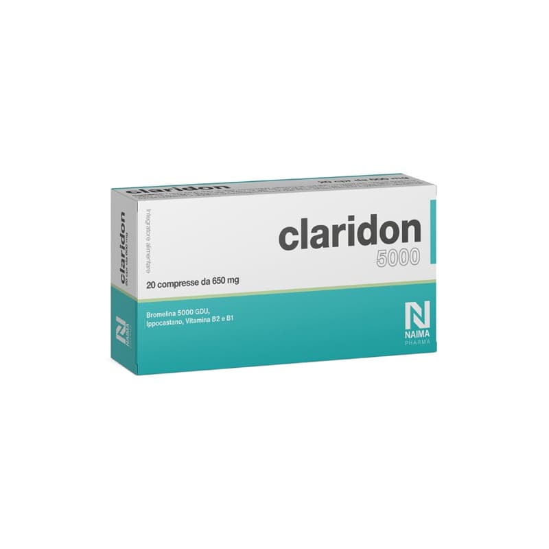 Claridon 5000 Bromelina 300 mg + Ippocastano – 20 Compresse