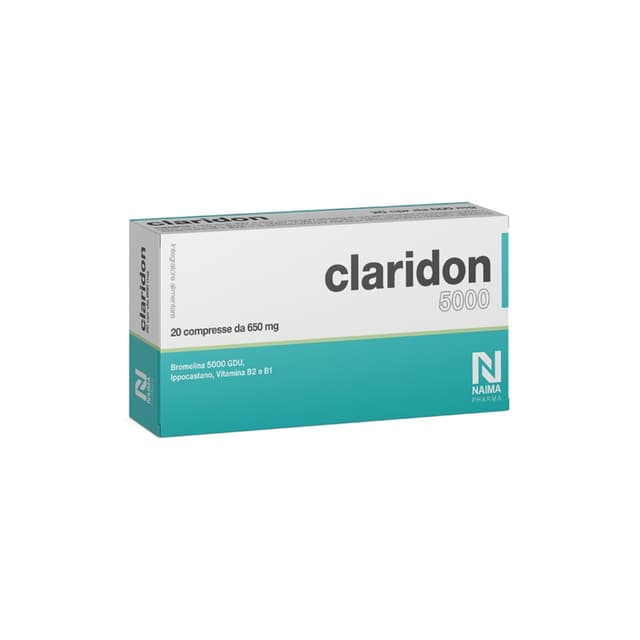 Claridon 5000 Bromelina 300 mg + Ippocastano – 20 Compresse