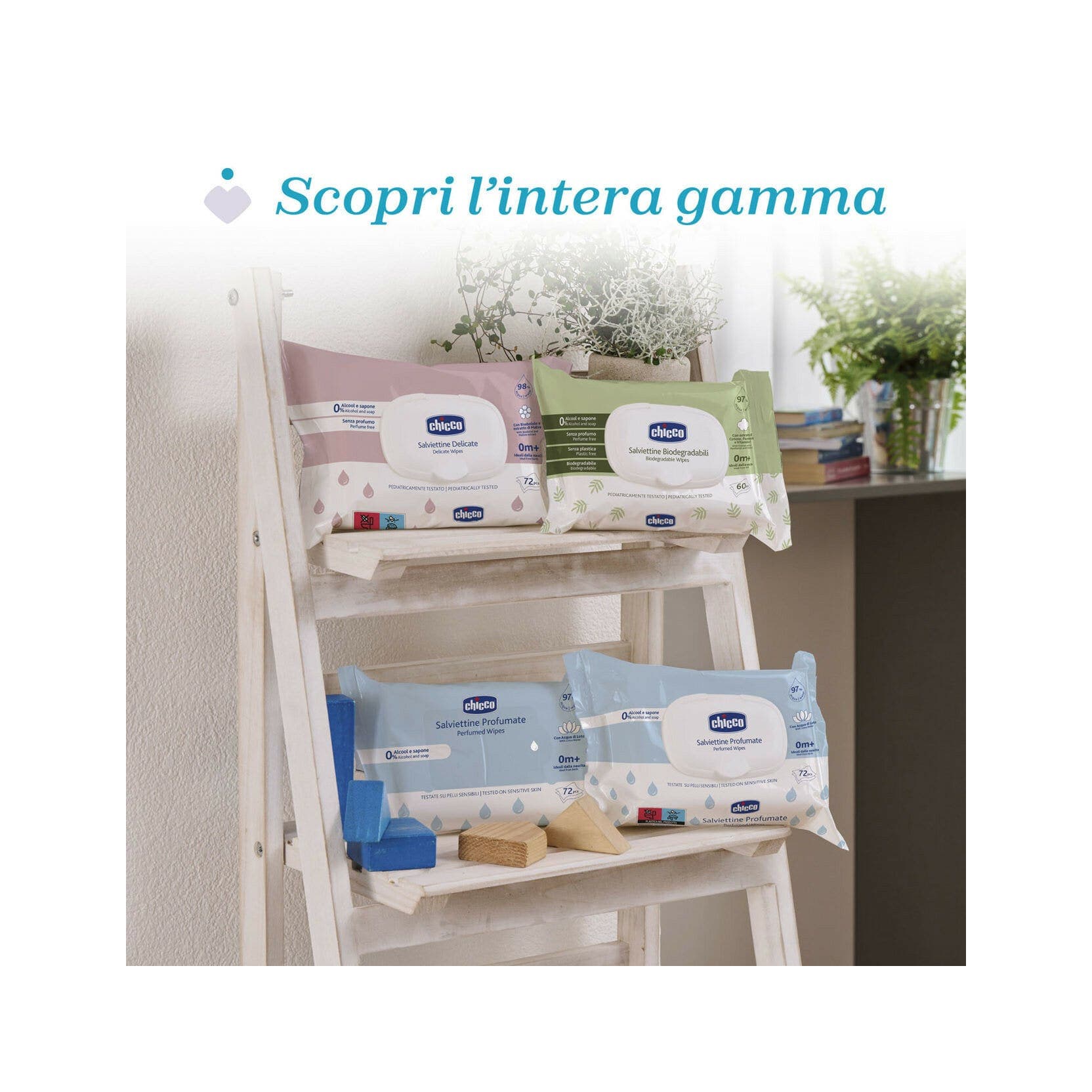 Chicco CH Salv – Strisce pulizia denti, 72 pezzi