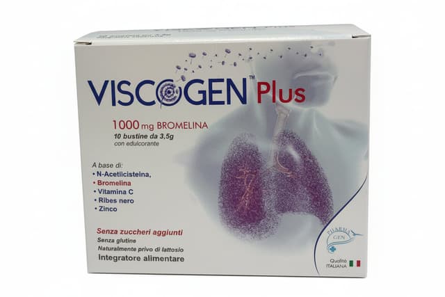 Viscogen Plus Granulato Solubile Bromelina + N-acetilcisteina – 35 g