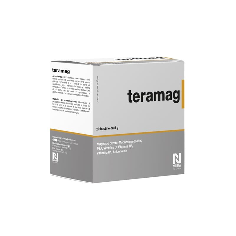 Teramag Magnesio 300 mg + Palmitoiletanolamide (PEA) – 20 bustine