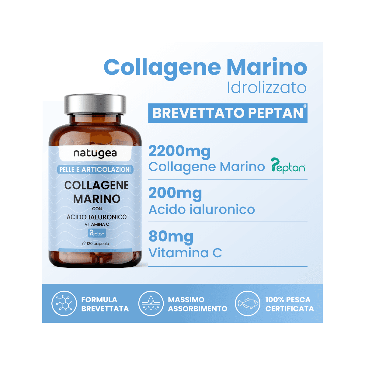 Natugea Collagene Marino – 120 capsule