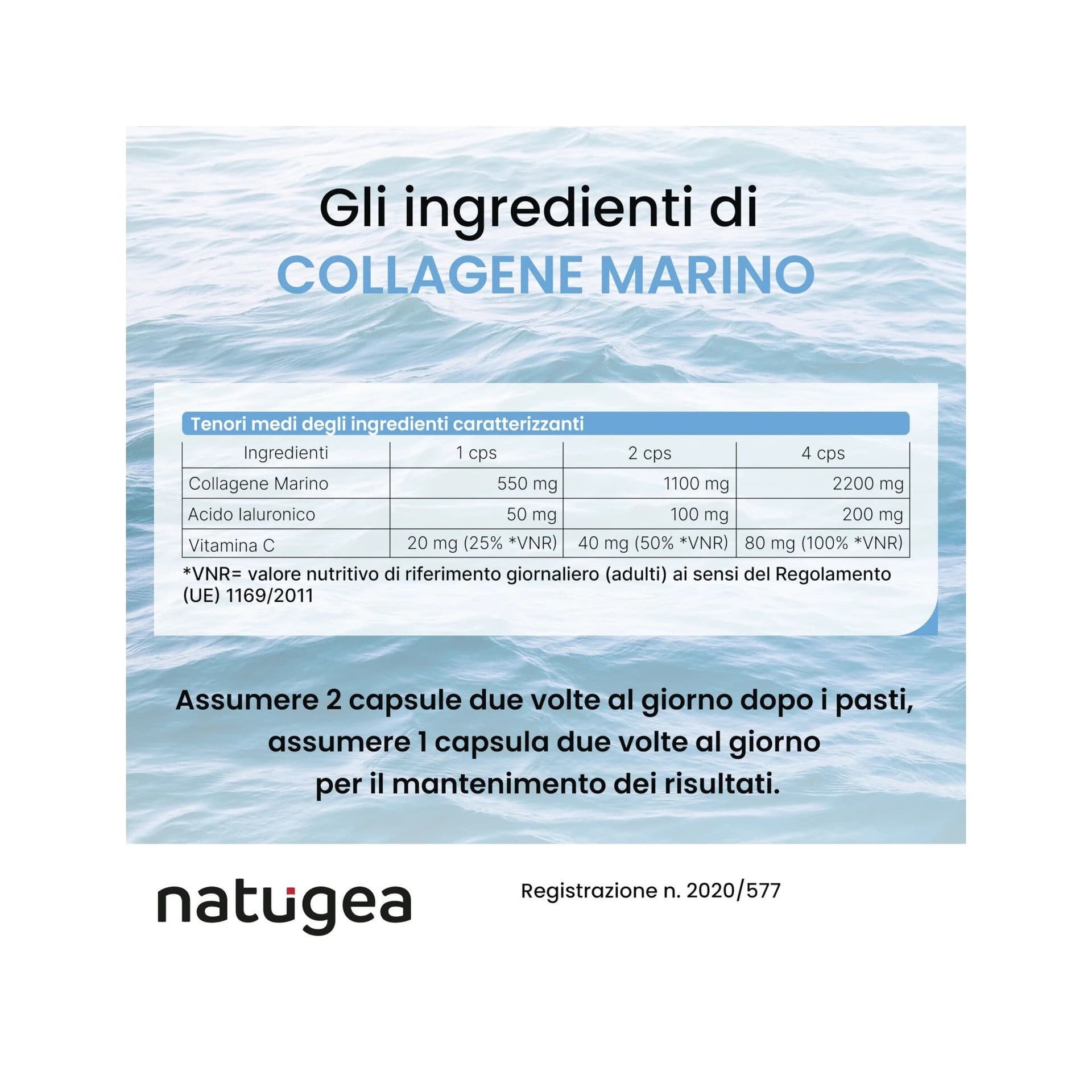 Natugea Collagene Marino – 120 capsule