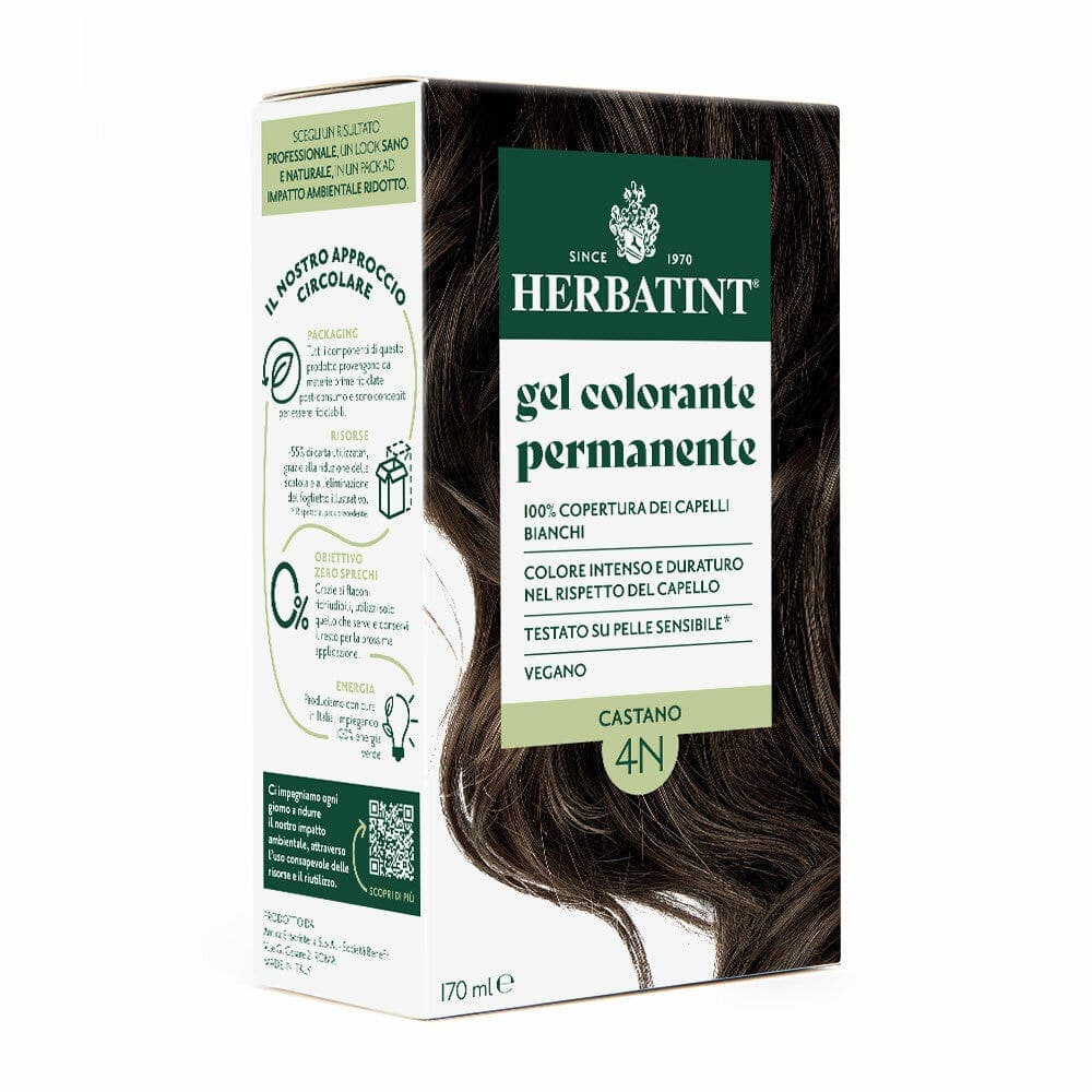 Herbatint 4N Castagna – Colorante per capelli permanente 170 ml