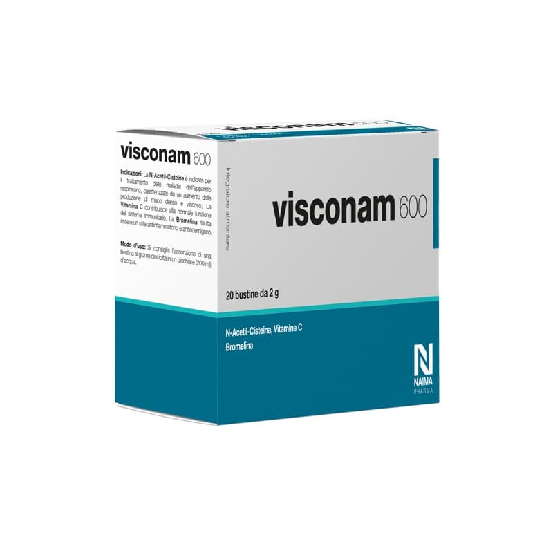 Visconam 600 Vitamina C 500 mg + Bromelina – 20 bustine da 600 mg
